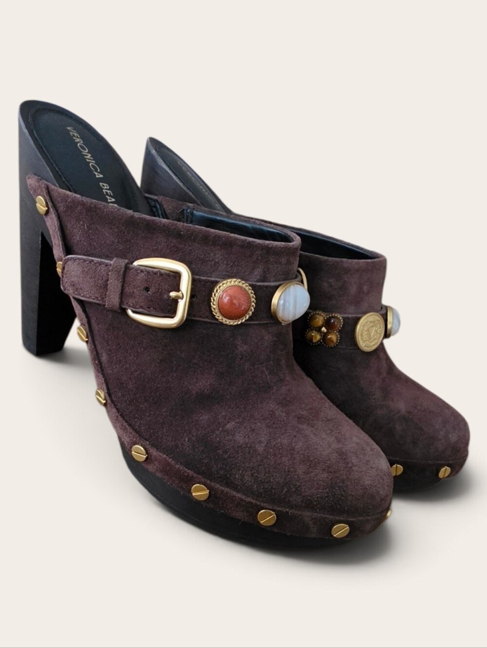 Veronica Beard Giana Charms Clog Pumps